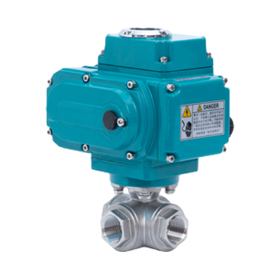 Electric 3 Way Thread Ball Valve