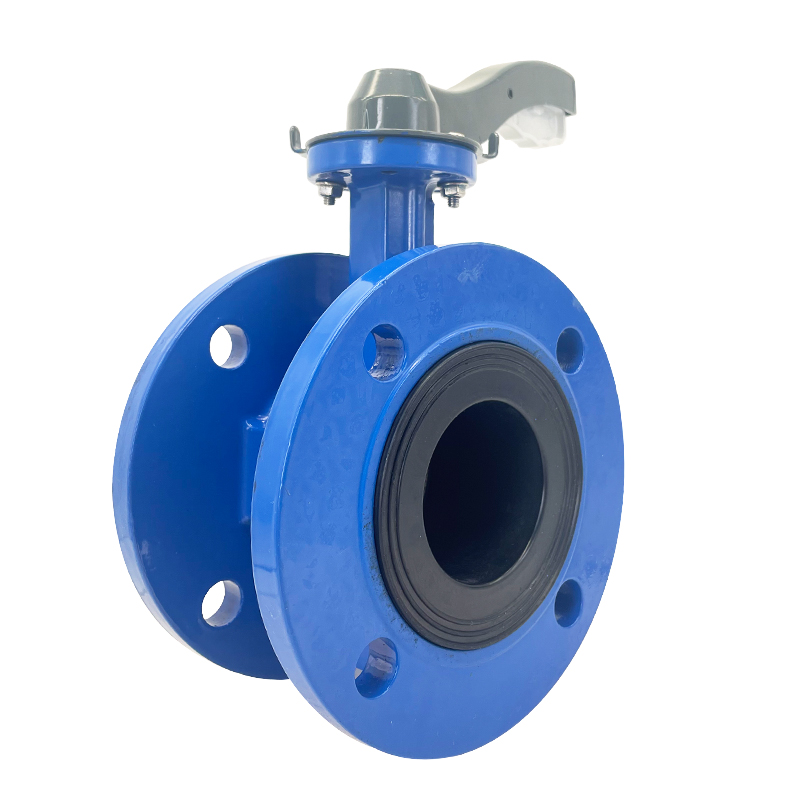 SLVCN flanged butterfly valve with lever handle